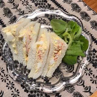 カニカマ卵サラダサンド